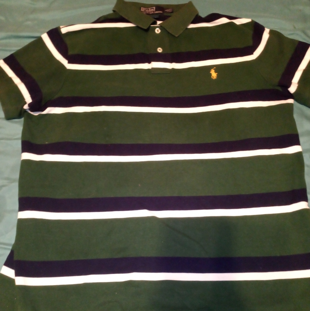 Green white and blue  Ralph Lauren Polo Shirt